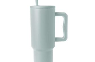 Simple Modern Tumbler 40 oz with Handle and Straw – Insulated Stainless Steel Water Bottle Iced Coffee Cup Travel Mug – 1180ml