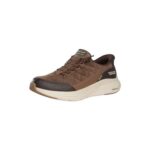 Skechers Contour Foam Cordelux Sneaker, Brown Corduroy/PU, UK 9