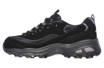 Skechers Womens DLites Biggest FanTrainers, Black, Size 8