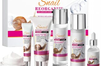 Skincare Set, Skin Care Set with Snail Extract, Cleanser, Toner, Lotion, Serum, Eye Cream, Moisturiser, Beauty Gift for Women, Teenage Girl Gifts, Travel Essentials, 6 PC