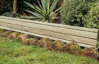 Slatted Wood Garden Edge – Free C&C