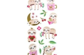 Sloth Gel Stickers