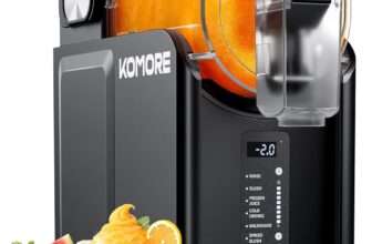 Slush Machine, 2L Slushie Maker Machine, No Ice Needed, 5 Preset Modes, Self-Cleaning, Adjustable Thickness, Frozen Drink Maker for Slush, Milkshake, Cocktail Christmas Party