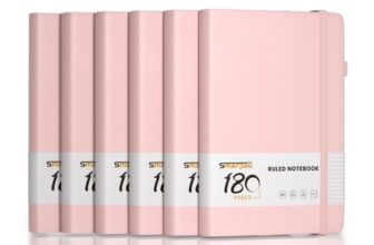 Smarpau A5 Lined Journal 6-Pack Hardcover Notebooks