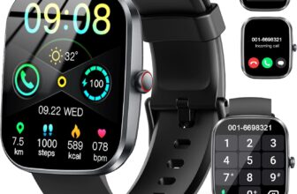 Smart Watch, 2026 HD 1.91 Bluetooth 5.4 Calling Smartwatch for Men Women, SPO2/Heart Rate/Sleep Monitor, 115 Sport Modes Fitness Activity Trackers, IP68 Waterproof Step Counter for Android iOS