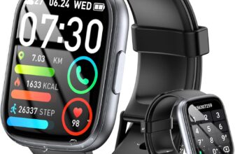 Smart Watch for Men Women Answer/Make Call, 1.95 HD Fitness Watch with Heart Rate/Sleep/Stress Monitor, 2026 Activity Tracker with 110 Sport Modes, IP68 Waterproof Smartwatch for Android iOS, Black