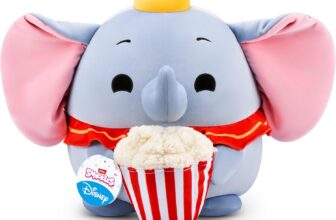 Snackles Disney 14-inch Plush Dumbo&Popcorn (DUMBO) by ZURU, Plush with Snack Accessory