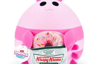 Snackles Series 2 Wave 2, Snack Swap, Shrimp, 35 cm by ZURU Cuddly Squishy Comfort Plush with License Snack Brand Accessory Shrimp