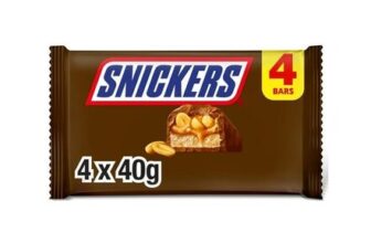 Snickers 4 X 40g Caramel, Nougat, Peanuts & Milk Multipack