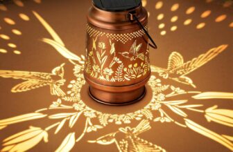 Solar Lights Outdoor Garden, Hummingbird Solar Garden Lights Solar Lanterns Waterproof 2 Mode LED Lights for Patio Lawn Yard Decor, Birthday Gifts for Women Mum Grandma