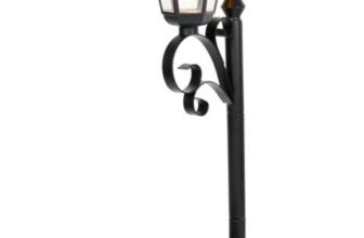 Solar Plant Pot Post Light Black – Free C&C