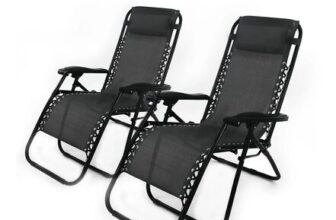 Solterra Grey Zero Gravity Chair Garden Sunloungers