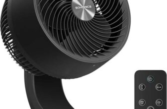 Songmics Air Circulator Fan with Remote Control (Black / White) W/Voucher – Sold & Dispatched by Songmics Home UK