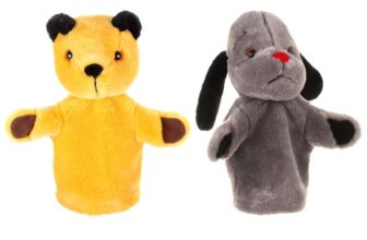 Sooty & Sweep Twin Pack, Authentic Plush Hand Puppets From The Sooty Show