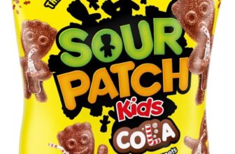 Sour Patch Kids Cola Flavour, Tangy Cola Sour Then Sweet Candies, 130 g (Pack of 1)