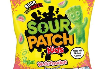 Sour Patch Kids Watermelon Flavoured Sour Sweets, 130 g – S/S £1.04