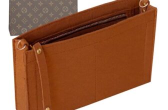 Soyizom Toiletry Pouch Organiser Insert for Cosmetics, Brown