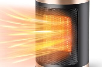 Space Heater Electric Fan Heaters for Home Low Energy Silent 70 Oscillating 1500W Fast Heating 3 Mode Setting Personal Portable Small Ceramic Heater with Overheat Protection Operation