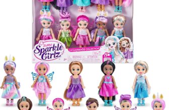 Sparkle Girlz Fantasy Little Friends Set of 10 Dolls by ZURU, 11 cm