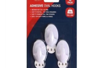 Spear & Jackson Adhesive Oval Hooks 3 Pack