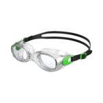 Speedo Futura Classic Unisex Swimming Goggles, Fluro Green/Clear, Anti-Fog, Anti-Leak