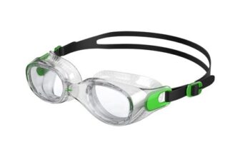 Speedo Futura Classic Unisex Swimming Goggles, Fluro Green/Clear, Anti-Fog, Anti-Leak
