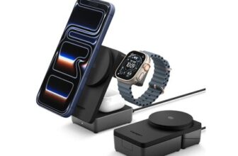 Spigen Qi2.2 25W 3-in-1 MagSafe Wireless Charging Station