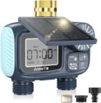 Sprinkler Timer for Outdoor,Brass Inlet Release Water Timer for Garden Irrigation Hose Timers with Rain Delay and Manual Irrigation for Garden,Lawn