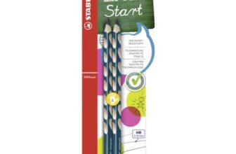 Stabilo EASYgraph Ergonomic Left-Handed Graphite Pencil HB 2-Pack Petrol