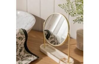 Stacey Solomon Natural Marble-Effect Bathroom Mirror