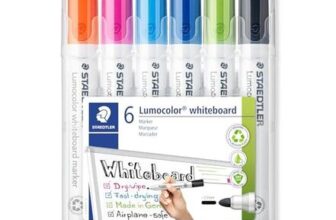 Staedtler Lumocolor Whiteboard Marker, Assorted Colours, Pack of 6