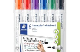 Staedtler Lumocolor Whiteboard Marker, Chisel-Tip, Assorted Colours (Pack of 6)