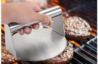 Stainless steel non-stick smash burger press 5.5 for griddle & BBQ Free delivery over £15 Amazon Haul