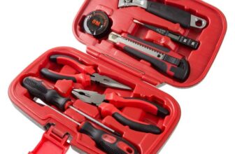 Stalwart – 75-HT1009 Household Hand Tools, Tool Set – 9 Piece by, Set Includes Adjustable Wrench, Screwdriver, Pliers