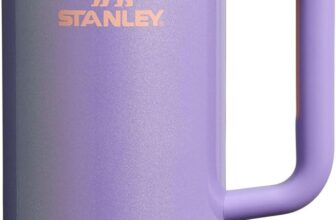 Stanley Quencher H2.0 Flowstate Tumbler 1.2L Cold for 11 Hours Iced for 48 Hours Metal Water Bottle with Straw, Handle and Lid Dishwasher Safe Travel Mug for Cold Drinks Periwinkle Shimmer