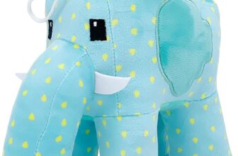 Steal a Brainrot Plush Italian Brainrot Figures Toy Soft Brainrot Plush Toy for Game Fans Tralalero Shark Plush Funny Toy Collectible Plushie Stuffed Animal Doll Gifts for Kids Adults (Elephant)