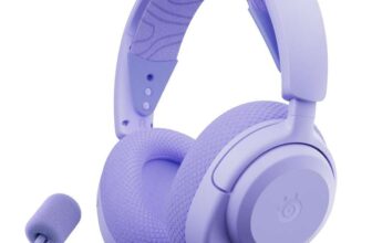 SteelSeries Arctis Nova 3X Wireless – Gaming Headset – Mobile App Control – 40 HR Battery with Fast Charging – Nova Lavender