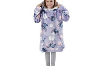 Stitch Floral Hooded Blanket