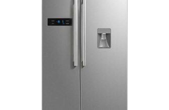 Stoves SXS909WTD Stainless Steel American Fridge Freezer, E Rated, Non-Plumbed (with code)