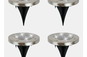 Streetwize Solar Stainless Steel Deck Lights 4-Pack