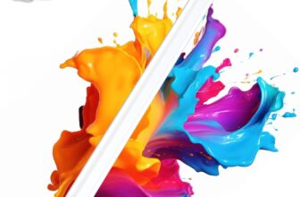 Stylus Pen for Apple iPad 2018-2025, Fast Charging Pencil with High Precision & Tilt Sensitivity & Palm Rejection, for iPad 11 A16/10/9/8/7/6th Gen, Pro 12.9/11/13 Inch M4, Air 3/4/5/M2/M3, White