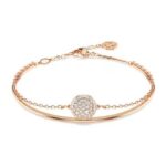 Sublima Bangle White, 18k Rose Gold Finish