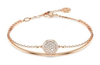 Sublima Bangle White, 18k Rose Gold Finish