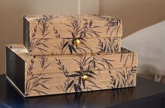 Subtle Opulence Bamboo Storage Boxes – Set of 2 – Free C&C