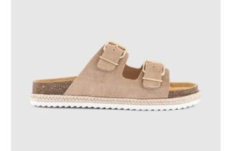 Sundrop Double Buckle Platform Footbed Sandals