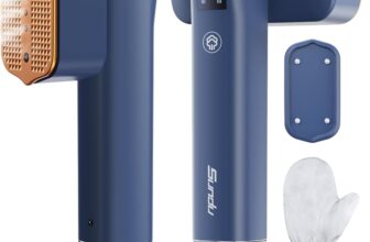 Sundu Clothes Steamer, Steamer for Clothes, Portable 2 In 1 Travel Steamer Iron,15s Fast Heat-up, 4 Modes, LED Display, 20 Minutes of Continuous Ironing Handheld Garment Steamer for Travel and Home