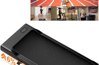 Superun Walking Pad Raceable 6% Incline 2.5HP Under Desk Treadmill 136KG Capacity 6/ 12KM/H Foldable Treadmill with HIIT & MIIT Programs APP Control Portable Walking Machine for Home