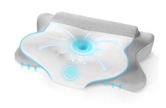 Supportive Neck Pillow, Ergonomic Side Sleeper Pillow, with Washable Cover