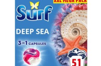 Surf 3 in 1 Laundry Washing Capsules Deep Sea 51 Washes