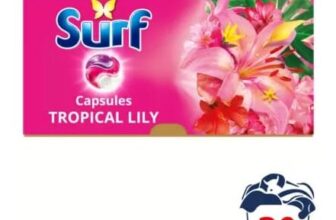 Surf 3 in 1 Tropical Lily Laundry Washing Detergent Capsules 29 Washes